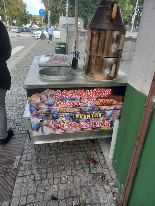 Venha provar nossa castanhas quentes boas faco emventos escolas