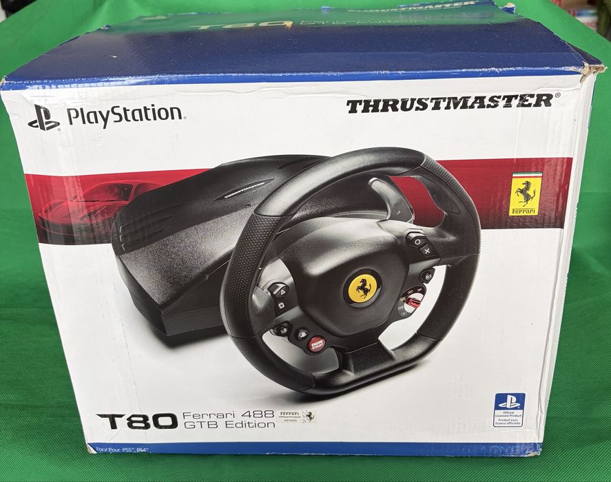 Volante e pedais Thrustmaster T80 Ferrari (3 anos garantia)