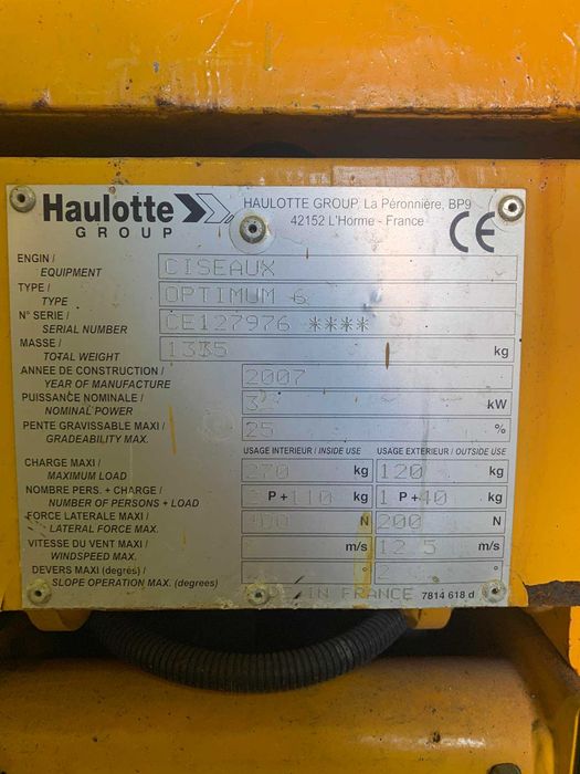 Plataforma Elevatória Tesoura Elétrica 6 mts