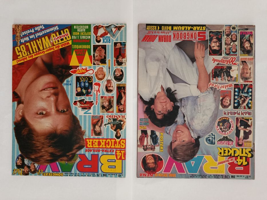 8 Revistas BRAVO ( anos 80 ) lote dourado