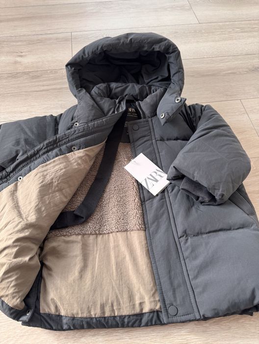 Zara пуховик зимняя куртка 116, zara пуховик зимова куртка 116