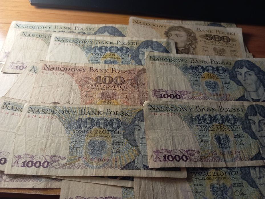 Porządki domowe banknoty PRL