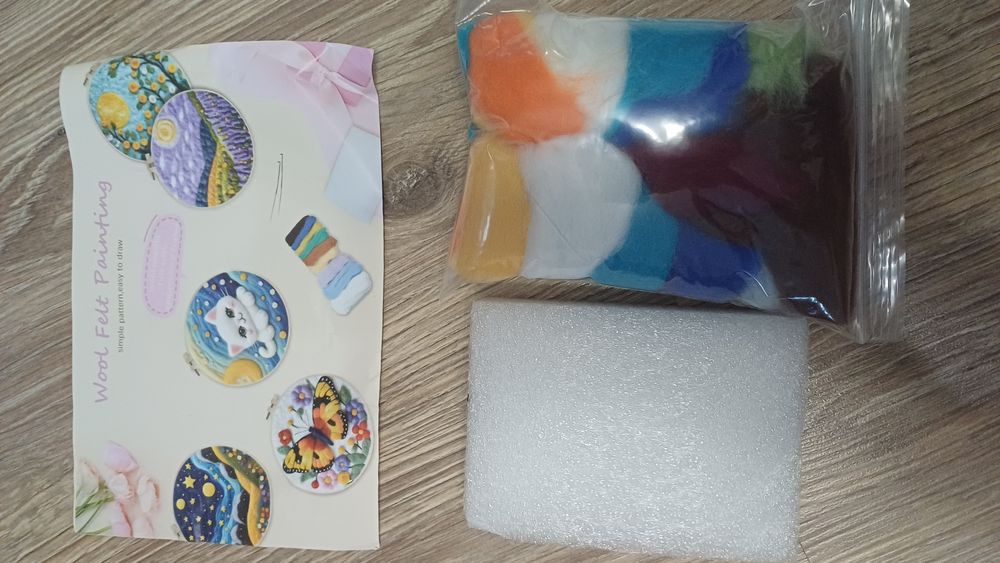 Набір для,валяння картин із вовни