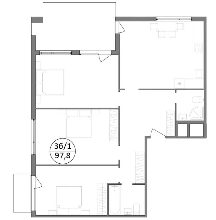 Продаж 3 кім кв Брюховичі | Грінвуд 3 | Від інвестора