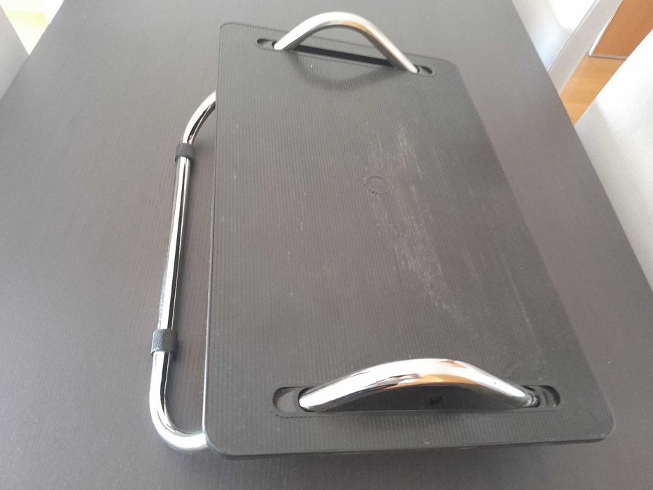 Secretária escritório com candeeiro e apoio de pés