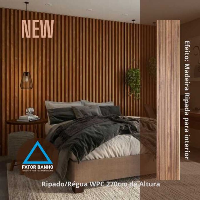 Painel Ripado WPC [interior] - Réguas Ripado WPC
