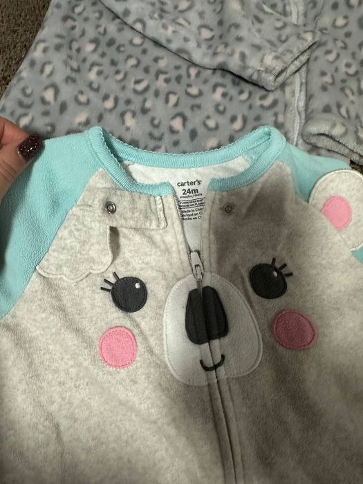 Теплий ромпер чоловічок Carters 2t, 3t, зимовий ромпер сліп next
