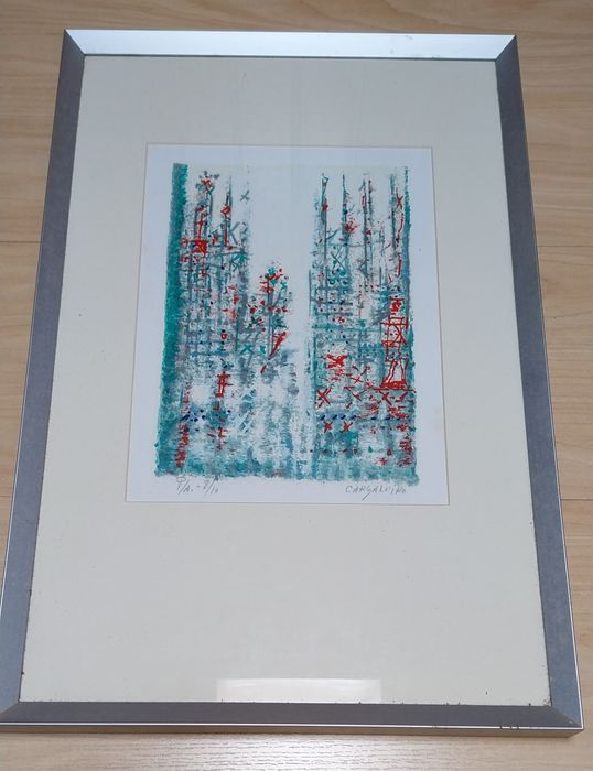 Manuel Cargaleiro serigrafia prova de artista