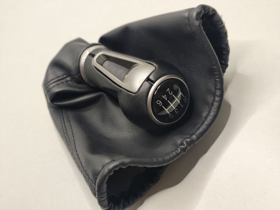 Manete Fole Mudanças Seat Ibiza 6J IV Alavanca Moca Caixa Velocidades Punho 5v 6v Coifa Pega Forro Couro Aro Base Aro Completo Novo