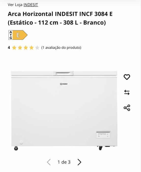 Arca Indesit NOVA embalada