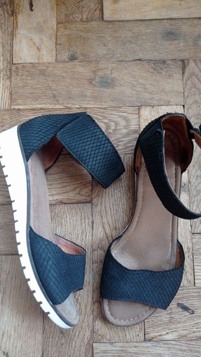 Шкіряні босоніжки Gabor кожаные босоножки сандалии