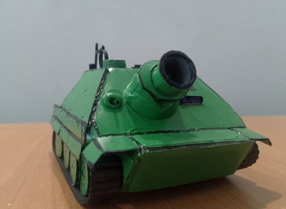 Модель САУ штурмтигр з картону / ручна робота