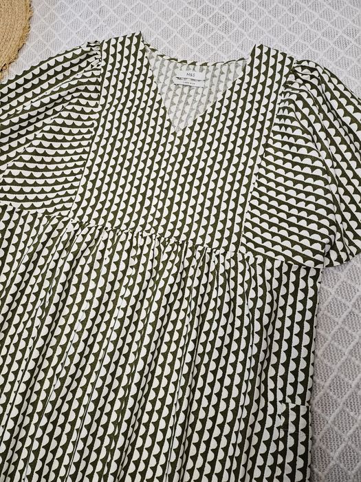 Льняное платье большого размера M&S р. 22