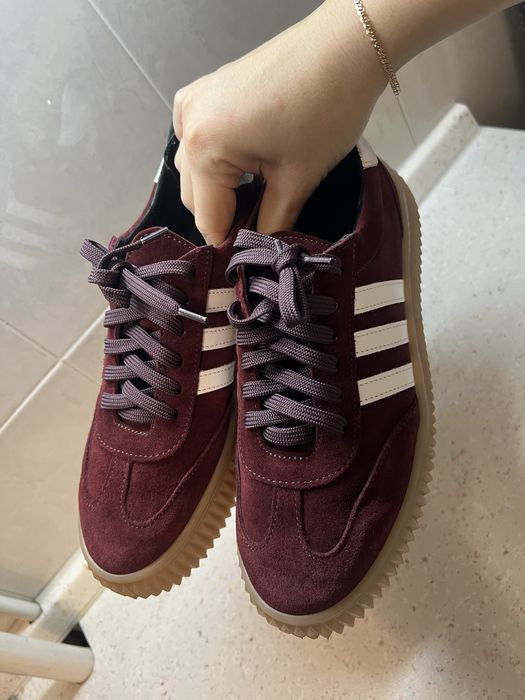 Кеди натуральна замша