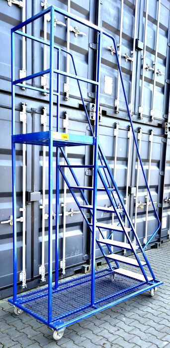 Drabina magazynowa PODEST RUCHOMY Podest Magazynowy na kółkach