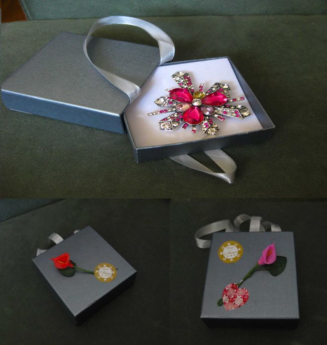 Alfinete / Broche / Pregadeira Flor Artdeco NOVO