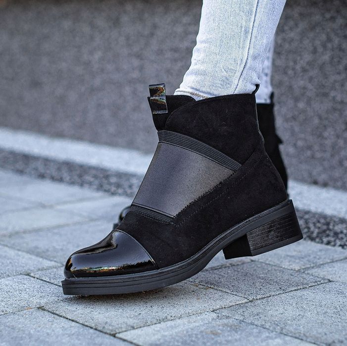 36 37 38 botki 39 40 41 workery ocieplane na niskim obcasie zamszowe