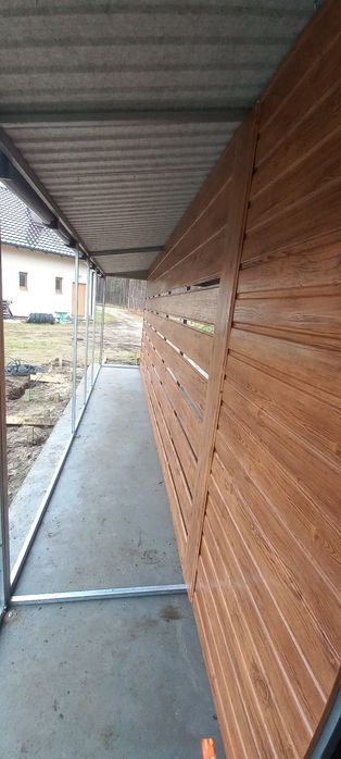 Wiata garażowa Carport 11x8 ocynkowany profil,Blachodachówka