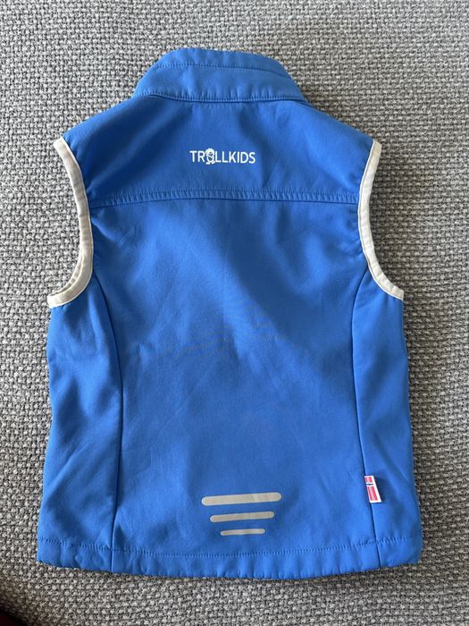 Kamizelka softshell marki Trollkids rozm. 104 stan bardzo dobry