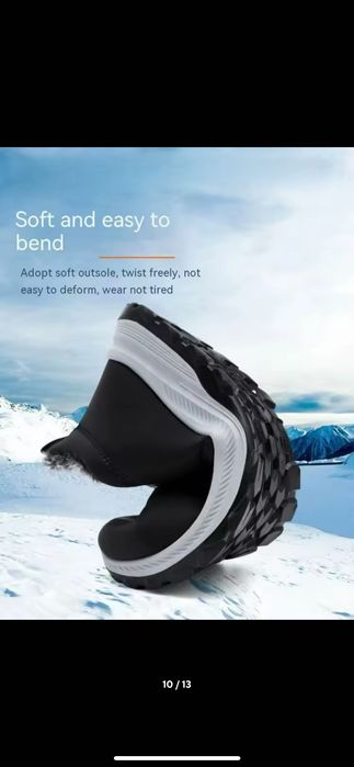 Nowe buty damskie 36 czarne zimowe ocieplane śniegowce sportowe