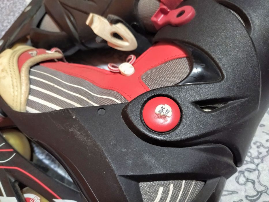 Patins Decathlon N°36-38 - Vermelho e Preto