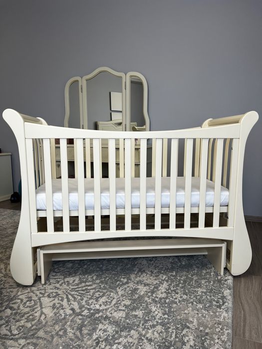 Дитяче ліжечко  ВЕРЕС (колір: слонова кістка)