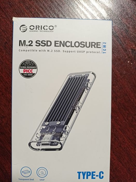 Зовнішня кишеня Orico TCM2-C3 для M.2 SSD NVMe (PCIe) – USB 3.1 Gen2 T