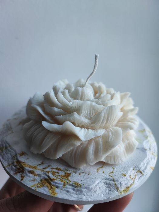 Свічка соєва троянда