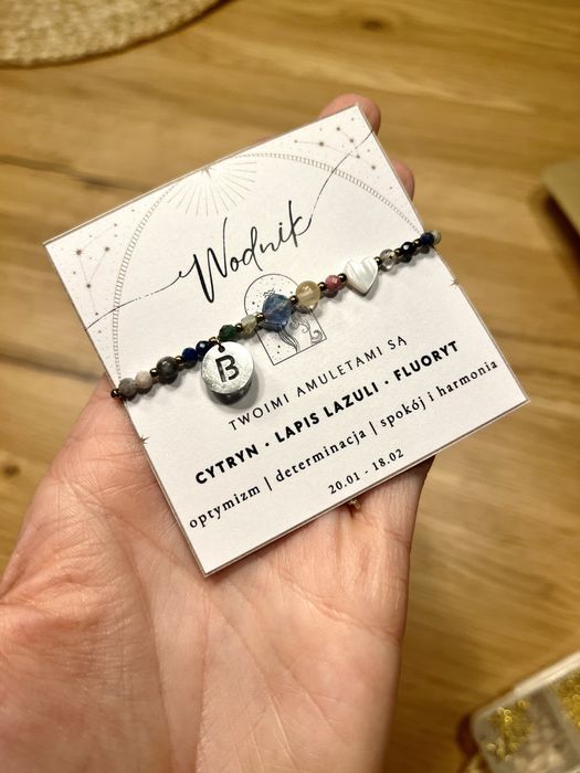 Bransoletka z kamieni naturalnych, indywidualny wzor