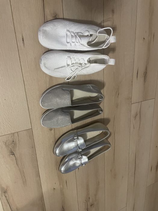 Buty damskie srebrne rozmiar 36