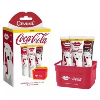 Carmed coca cola - kit com 3 cores