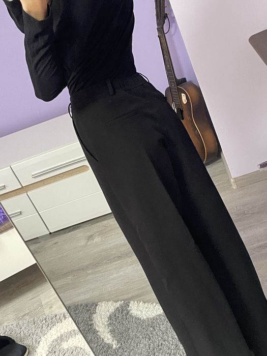 Брюки чорні плацо