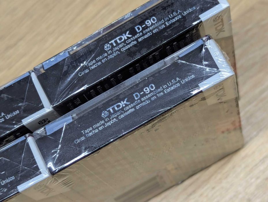 TDK D90 High Output аудіо касети 4штуки (2 блока по дві шт)  USA
