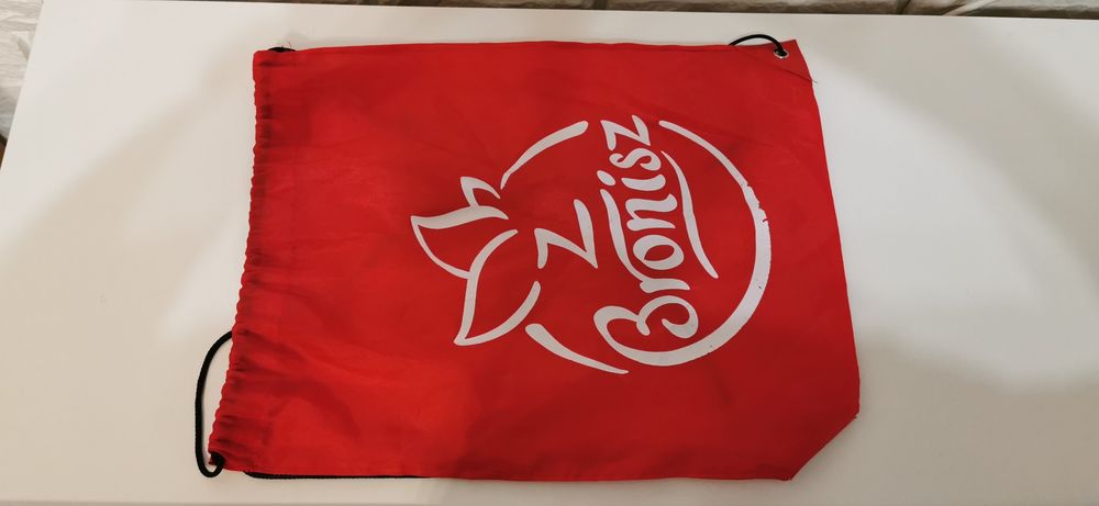 Worek na plecy z logo Bronisz.