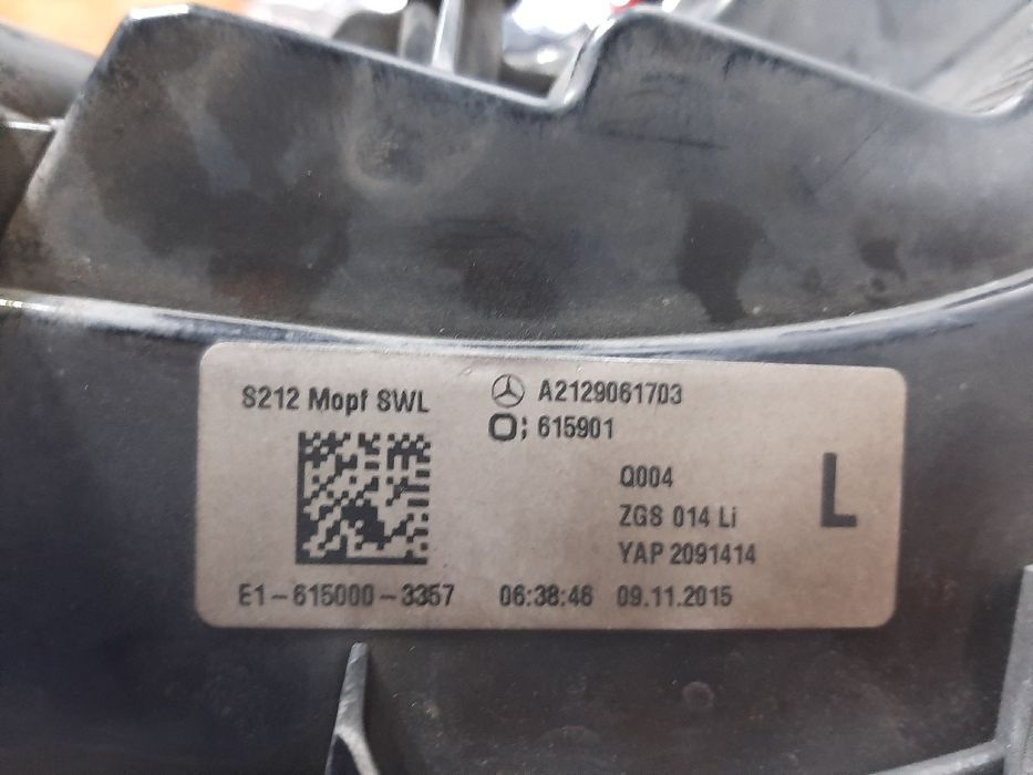 Farolim esquerdo MERCEDES-BENZ Classe E Carrinha (S212)