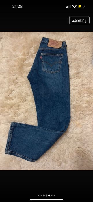 Spodnie jeansy Levi’s 501 wysoki stan M