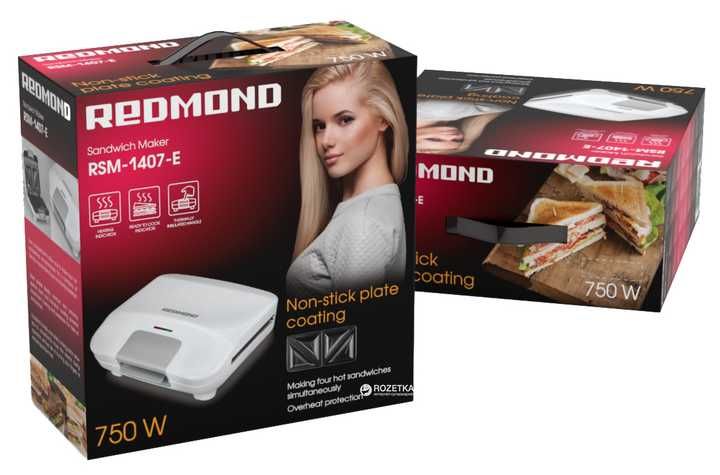 Бутербродница REDMOND RSM-M1407-E белая