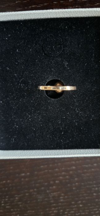 Pierścionek złoty rubinek  vintage