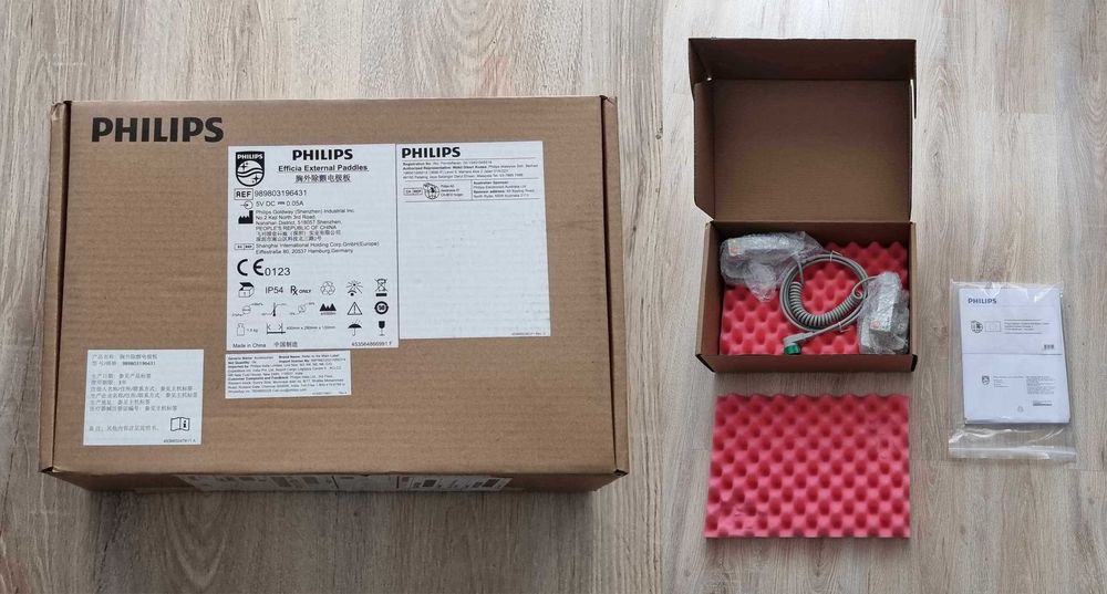 Łyżki do defibrylatora Philips + Przewód połączeniowy Philips! Okazja!