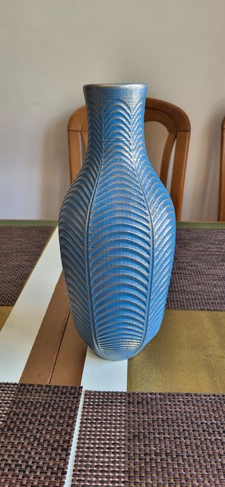 Suanti Niebieski i złoty wazon na kwiaty