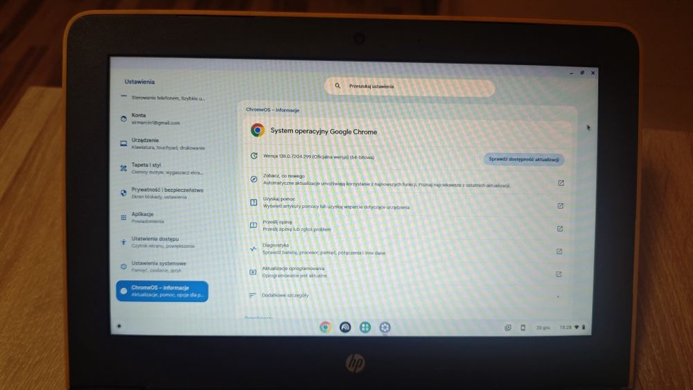Chromebook HP 11 G6 4GB RAM 32 HD