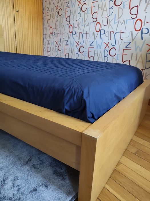 Cama Malm 90 x200 Bétula
