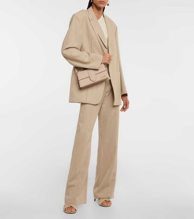 Сумка Jacquemus Le Bambino Grand Suede Beige