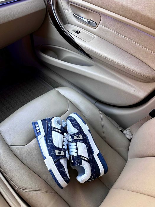 Кросівки Louis Vuitton Trainer Sneaker Blue Кроссовки Луи Витон 36-46