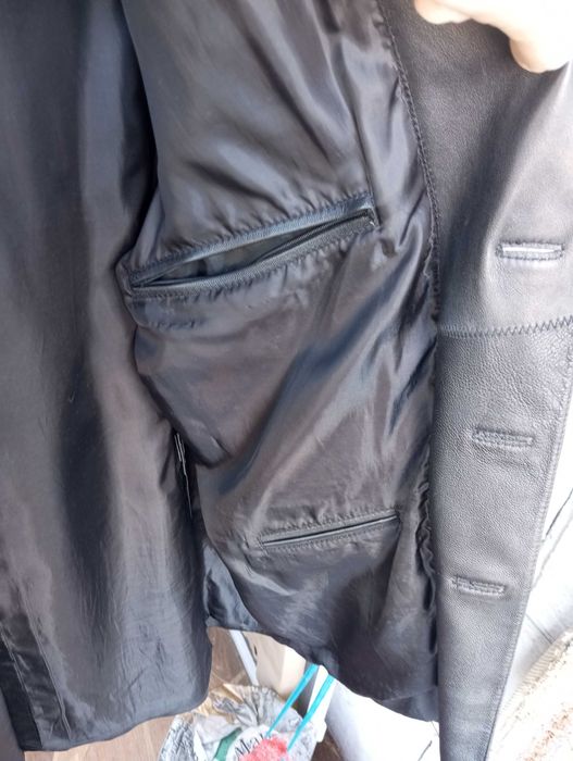 Пиджак кожаный мужской 52-54