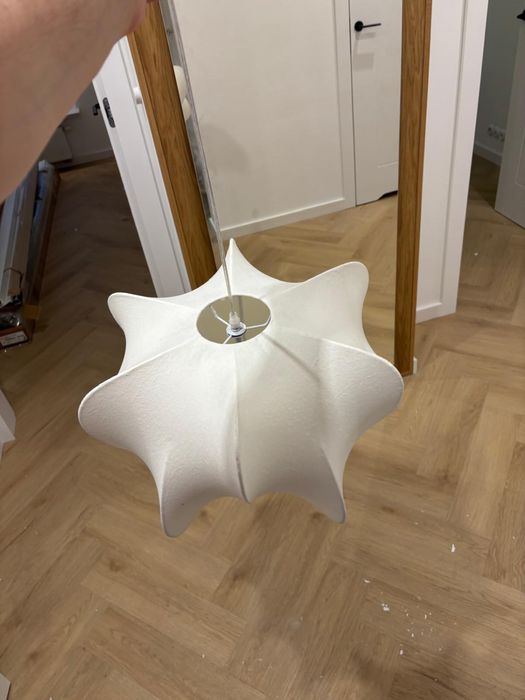 Lampa sufitowa Żyrandol biały boho wabi-sabi