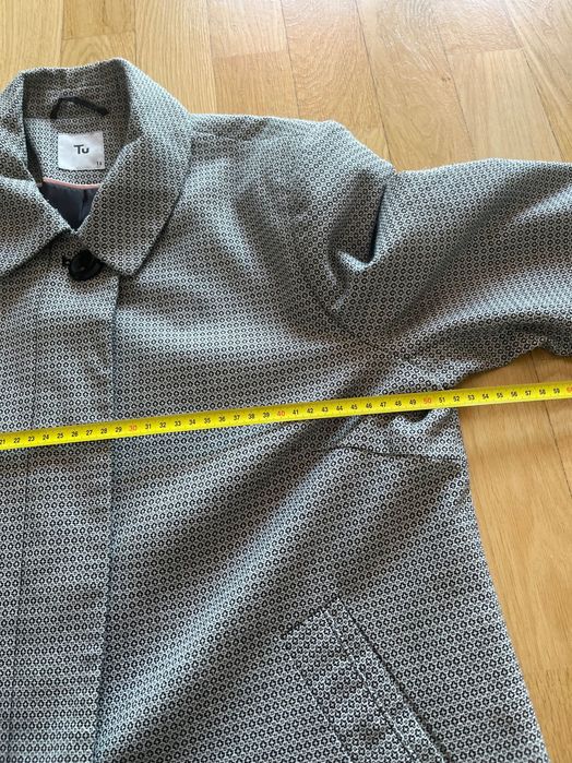 Elegancka marynarka TU w szaro-czarną pepitkę | Rozmiar 44 (UK 16)