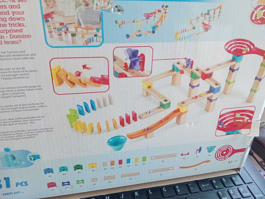 Circuito de Berlindes Hape Marble Run 81 Pcs – Completo