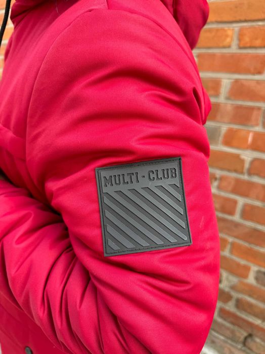 Парка зимняя Multi Club красного цвета теплая куртка мужская