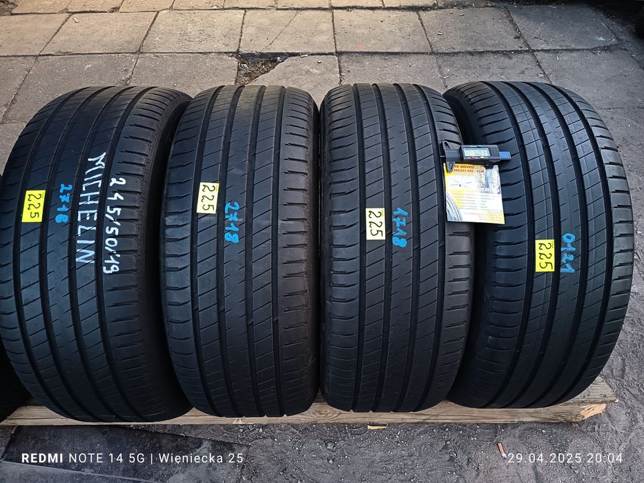Opony letnie 245/50/19Michelin! Montaż/Wysyłka!
